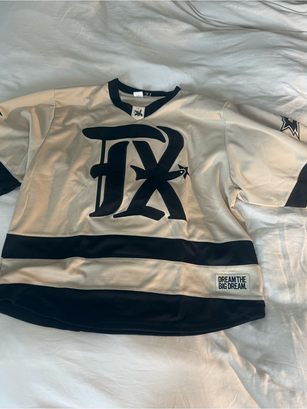 Texas Rangers City Connect Jersey ⚾ Dream The Big Dream #29 Dallas Stars Detail